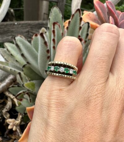 Emerald Diamond Cigar Band