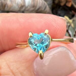 14K Solid Gold Heart Ring
