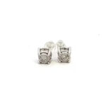 14k White Gold Little Diamond Stud