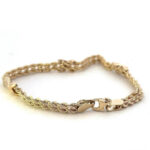 Gold Classic Double Rope Chain Bracelet
