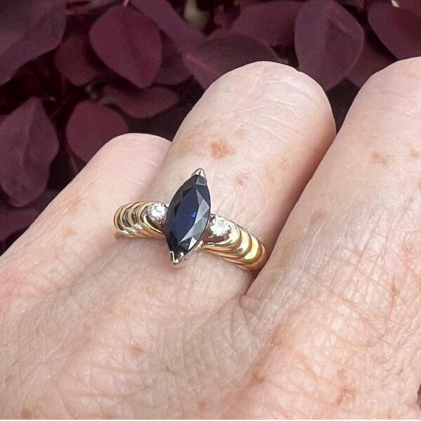 Marquis Sapphire Ring