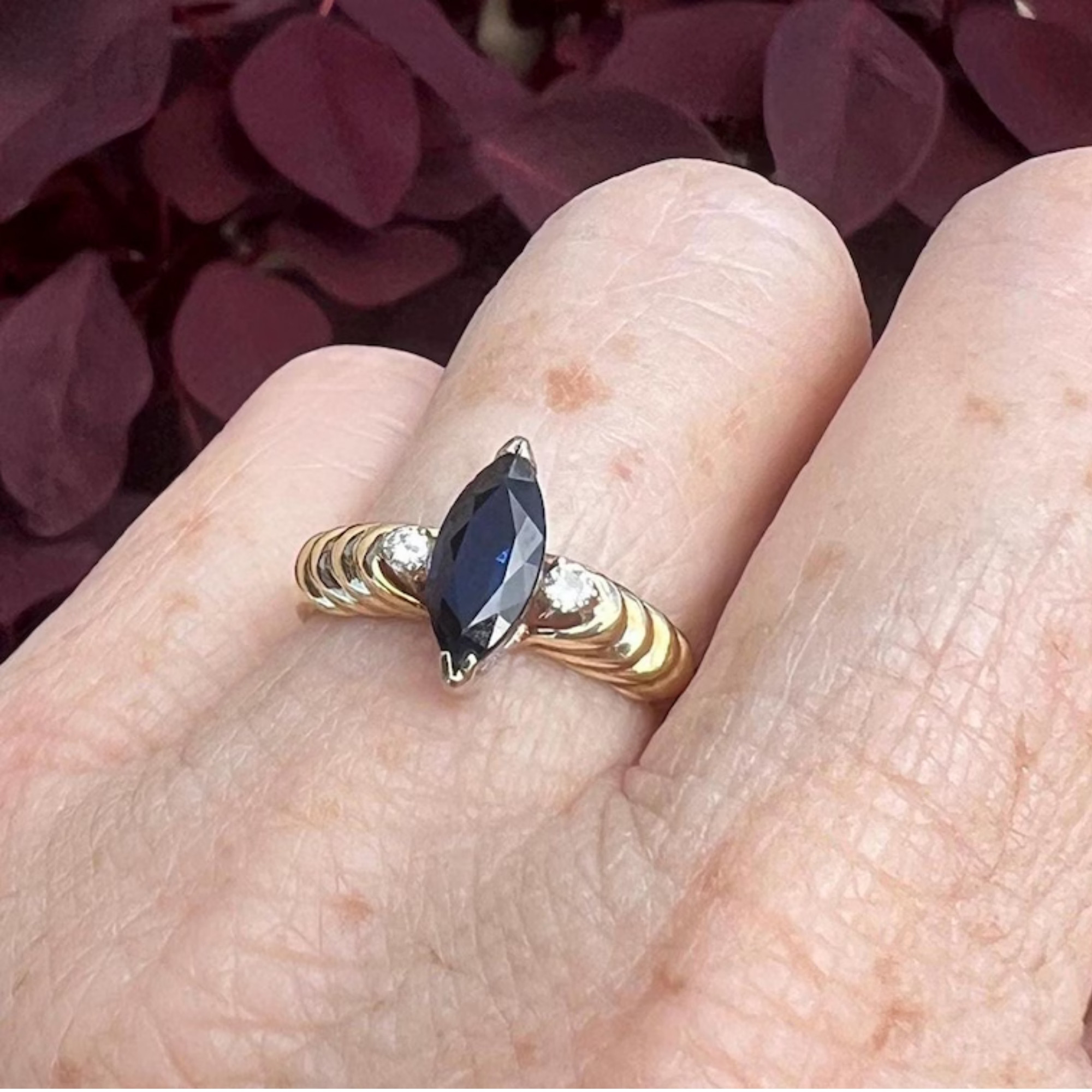 Marquis Sapphire Ring Marquis Sapphire Ring