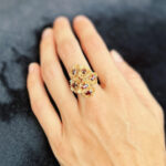 Unique Vintage Garnet Ring