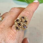 Unique Vintage Garnet Ring