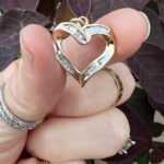 Vintage 10k Yellow Gold Heart Pendant