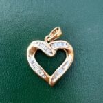 Vintage 10k Yellow Gold Heart Pendant