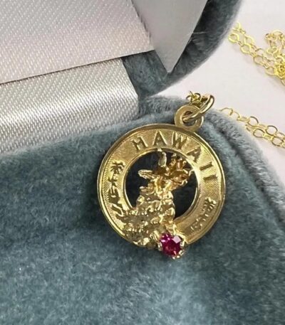 Vintage Pineapple HAWAII Frame Charm