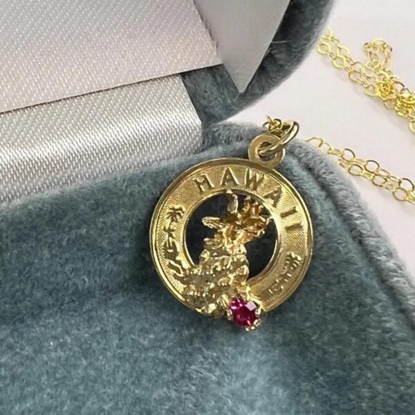 Vintage Pineapple HAWAII Frame Charm