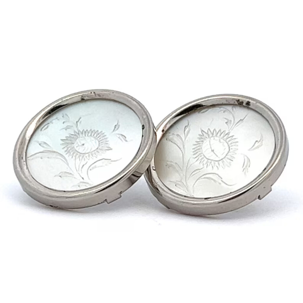 Pearl Sunflower Earrings