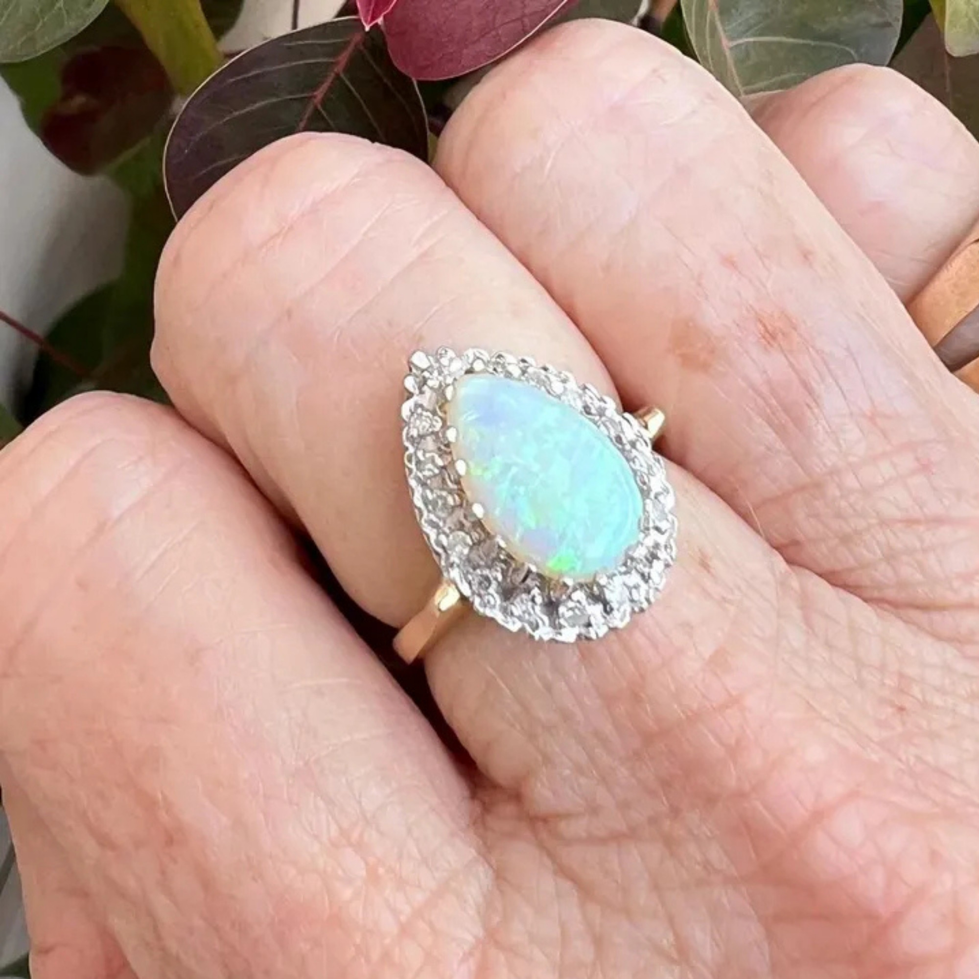 Vintage Website images - 2025-10-01T012654.749 Halo Vintage Opal Ring