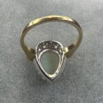 Halo Vintage Opal Ring