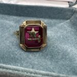 Vintage Eastern Star and Gavel Ring