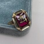 Vintage Eastern Star and Gavel Ring