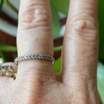 14k White Gold Vintage Diamond Band