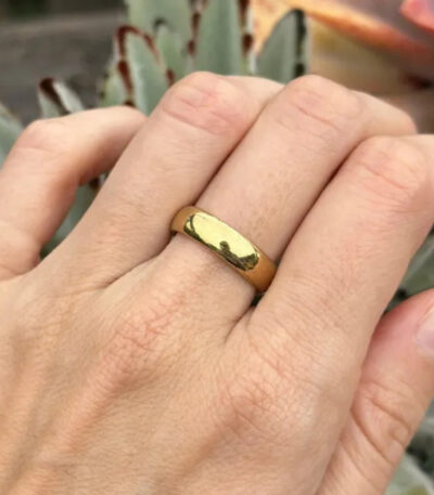 Vintage 18k Yellow Gold Comfort Fit Ring Band