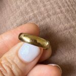 Vintage 18k Yellow Gold Comfort Fit Ring Band