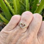 Vintage Heart Ring Gold