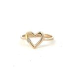 Vintage Heart Ring Gold