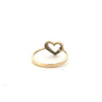 Vintage Heart Ring Gold