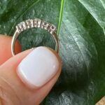 18k White Gold Vintage Diamond Stacking Ring