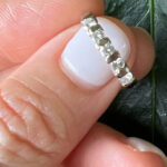 18k White Gold Vintage Diamond Stacking Ring