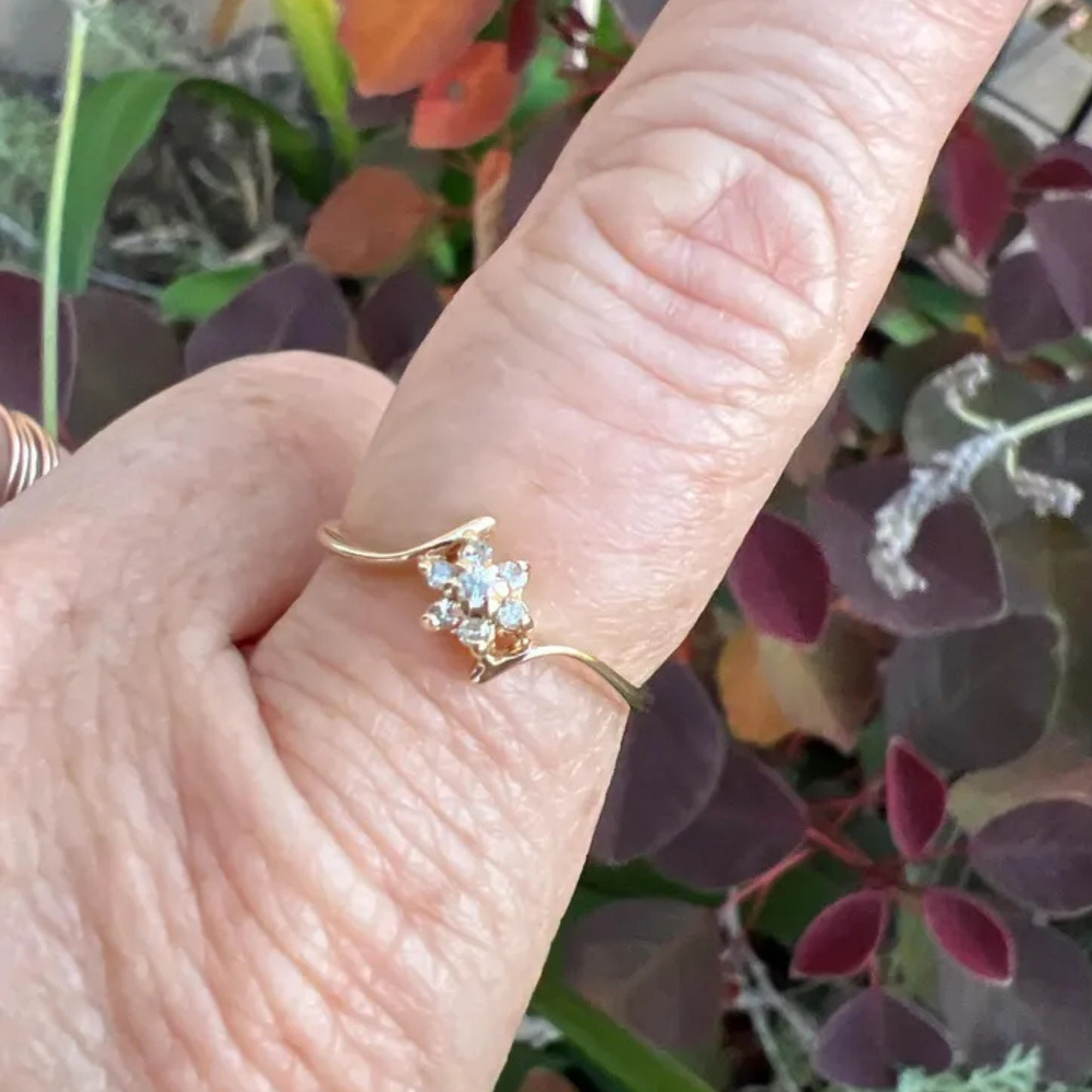 Vintage Website images (65) Diamond Cluster Ring