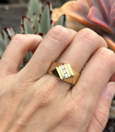 Vintage 14k Gold Diamond Ring