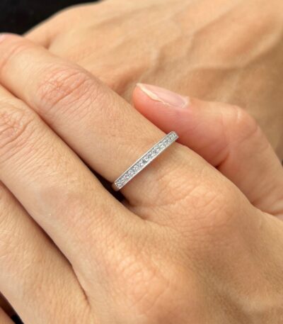 Vintage Diamond Wedding Band Ring