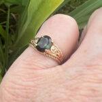 Vintage Green Tourmaline Ring