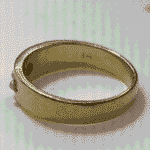 Estate 14k Sapphire Seed Pearl Ring