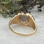 14k Gold Diamond Heart Ring