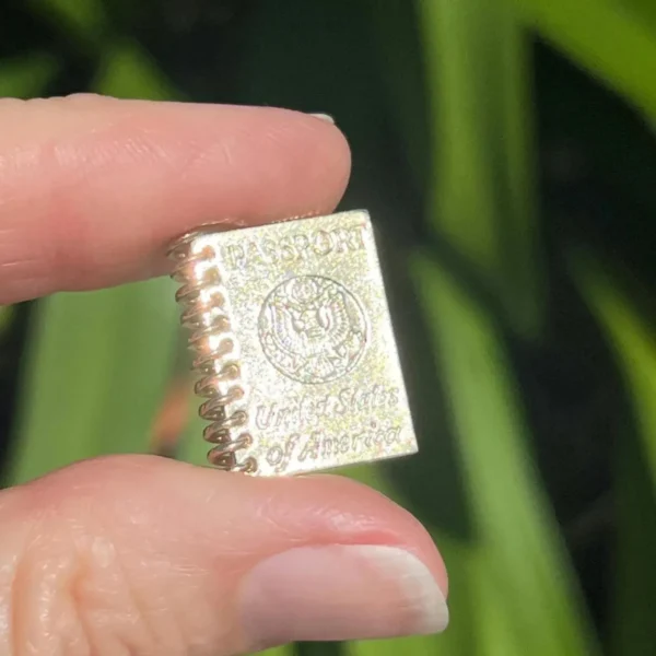 Vintage 14k Passport Charm United States of America #312